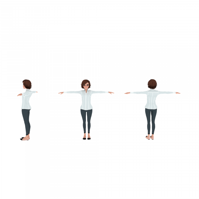 girl 3D Model .c4d .max .obj .3ds .fbx .stl .blend 