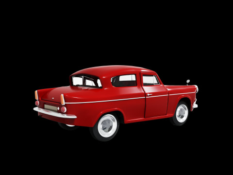 Car retro Anglia 4 105E 3D Модель