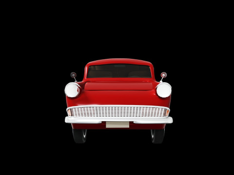 Car retro Anglia 4 105E 3D Модель