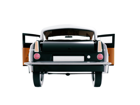 Car retro Anglia 4 105E 3D Модель
