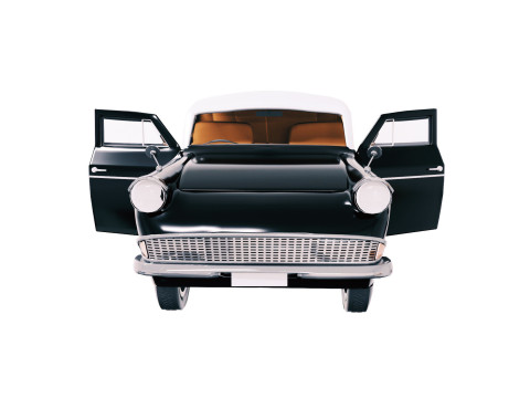 Car retro Anglia 4 105E 3D Модель