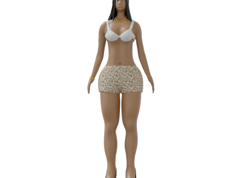 Girl human 3D मॉडल