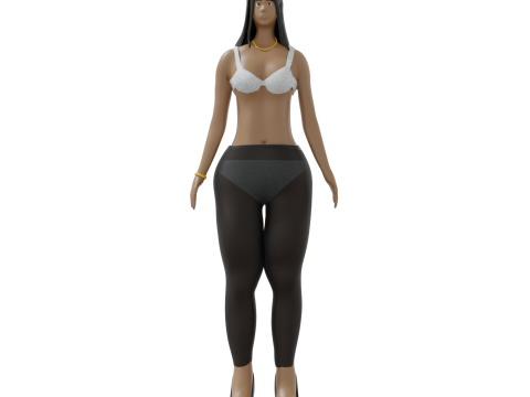 Girl human 3D मॉडल