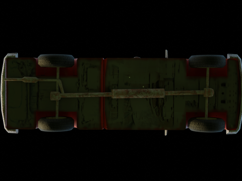 Pickup car PBR texture Modelo 3D
