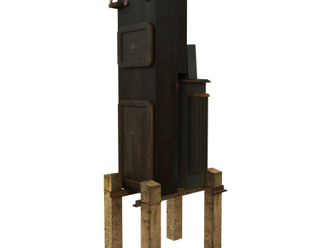 Elektrischer Transformator 3D Modell