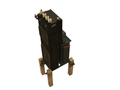 Elektrischer Transformator 3D Modell