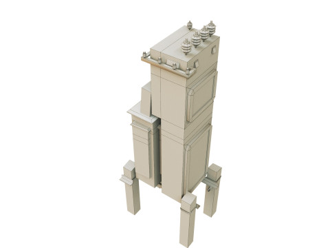 Elektrischer Transformator 3D Modell