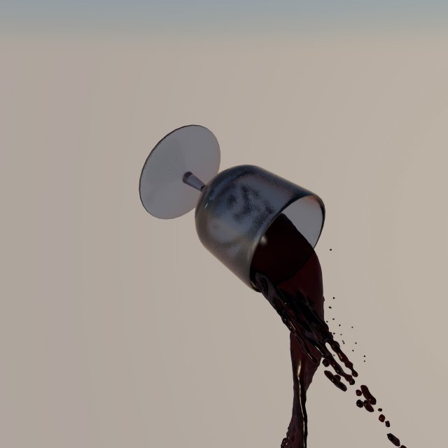 a glass of wine Modèle 3D .c4d .max .obj .3ds .fbx .stl .blend