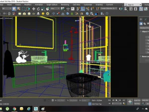 बाथरूम 3डी मॉडल 3D मॉडल