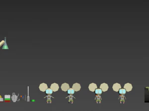 gra postaci Model 3D