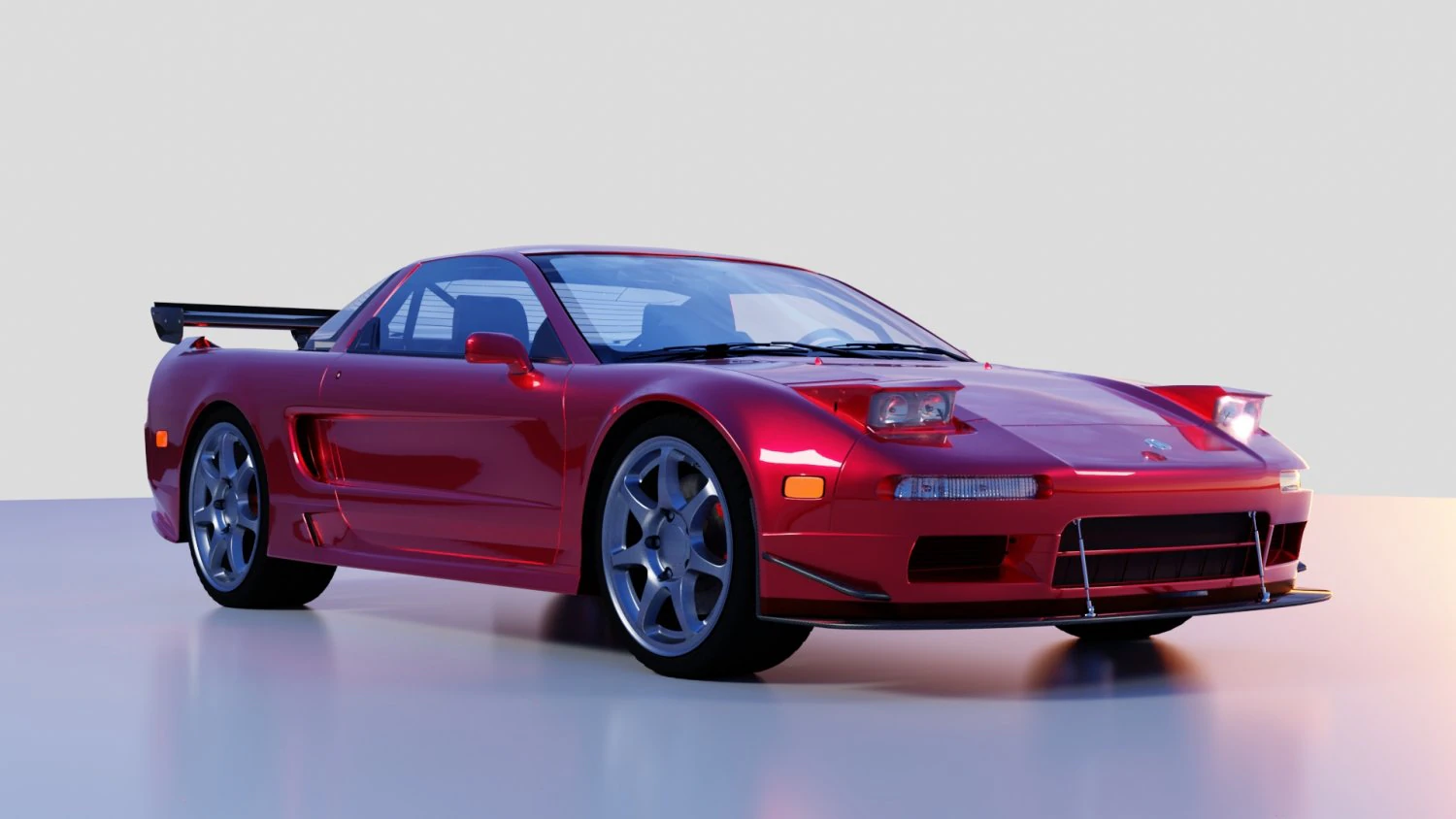 acura nsx 1997 3D Model .c4d .max .obj .3ds .fbx .stl .blend 