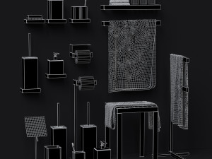 gessi rettangolo bathroom mixer collection Modelo 3D