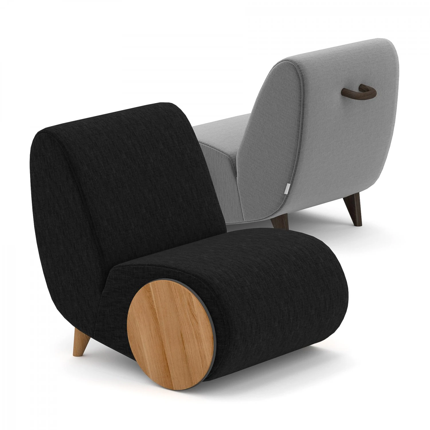 rapide lounge chair by borg 3D Model .c4d .max .obj .3ds .fbx .stl .blend