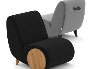 rapide lounge chair by borg Modelo 3D