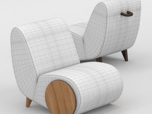 rapide lounge chair by borg Modelo 3D