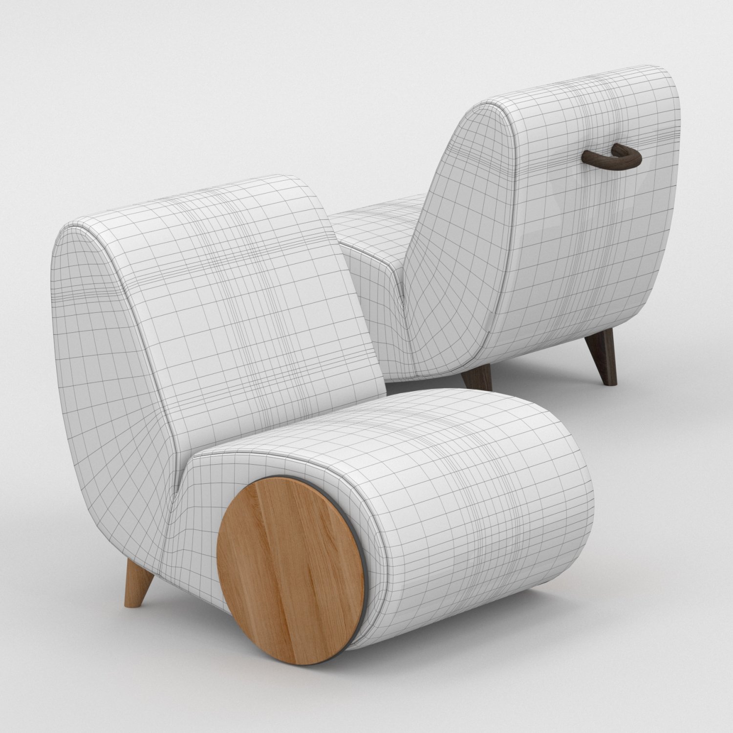 Lounge кресло 3d model