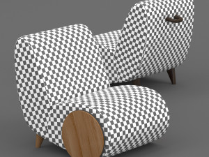 rapide lounge chair by borg Modelo 3D