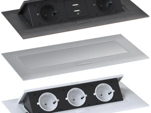 in desk socket gtv 3D Model