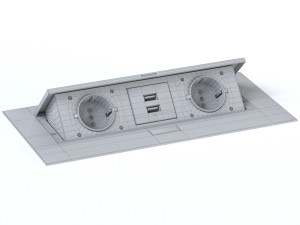 in desk socket gtv Modèle 3D