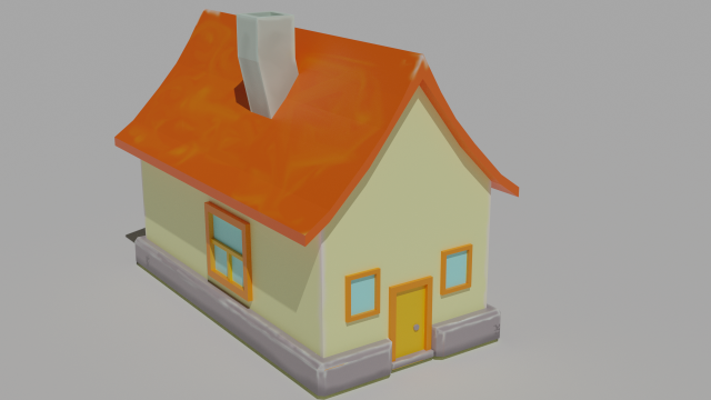 home low poly Modelo 3D .c4d .max .obj .3ds .fbx .stl .blend 