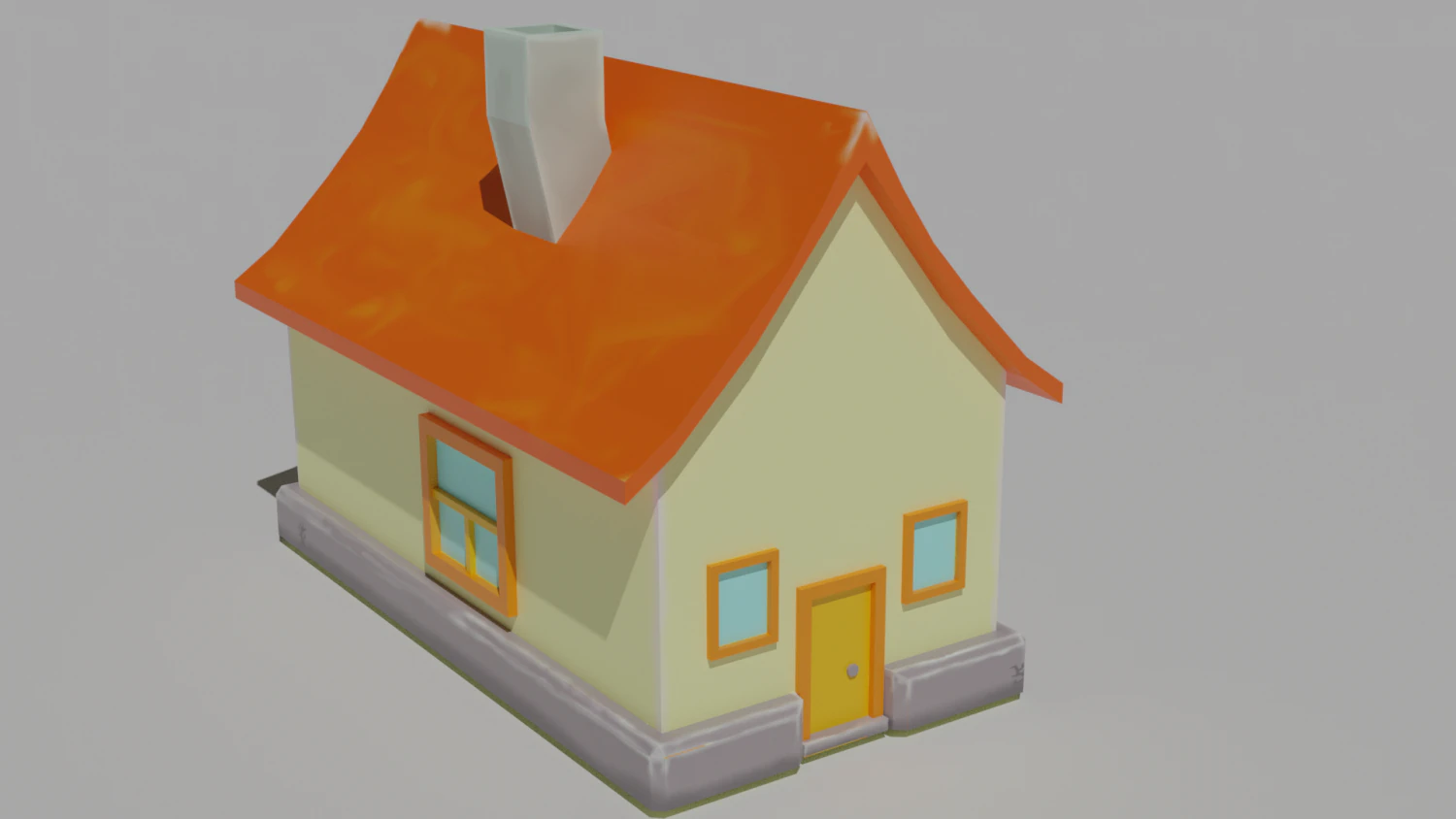 home low poly 3D Model .c4d .max .obj .3ds .fbx .stl .blend 