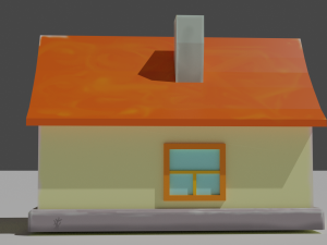 home low poly Modelo 3D