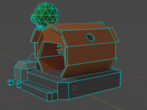home low poly 3Dモデル