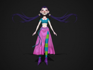 hay lin witch zbrush hd Modelo 3D
