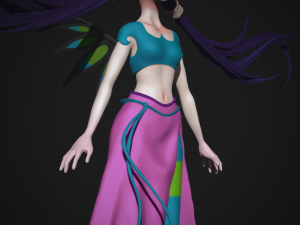 hay lin witch zbrush hd 3D Model