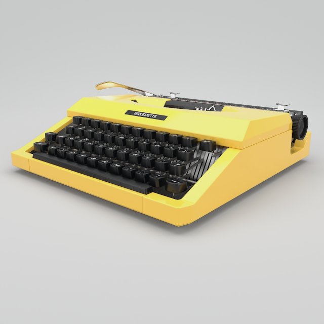 silverreedsilverettetypewrite 3D मॉडल .c4d .max .obj .3ds .fbx .stl .blend 