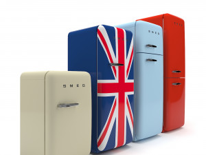 smeg refrigator Modelo 3D