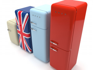 smeg refrigator Modelo 3D