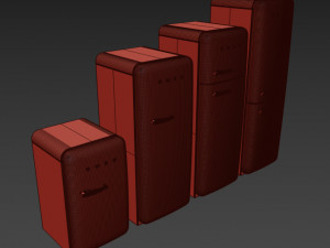 smeg refrigator Modelo 3D