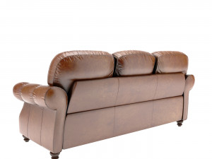 vintage club leather club sof 3D मॉडल