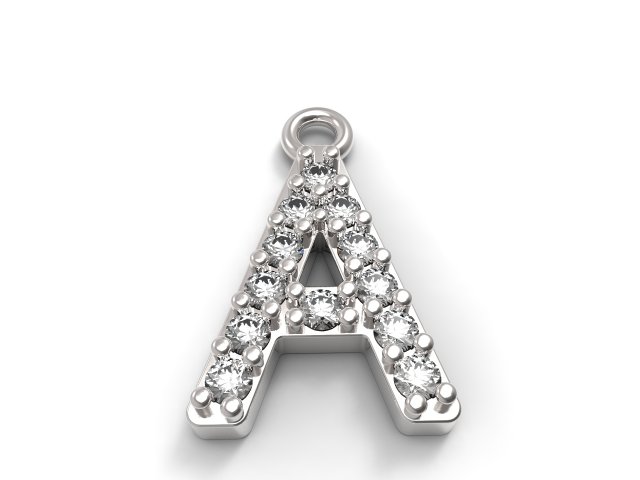 pendant ferpentur alphabet Model Cetak 3D .c4d .max .obj .3ds .fbx .stl .blend 