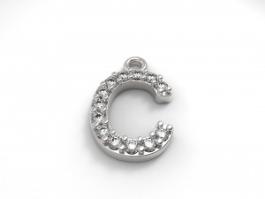 pendant ferpentur alphabet Model Cetak 3D