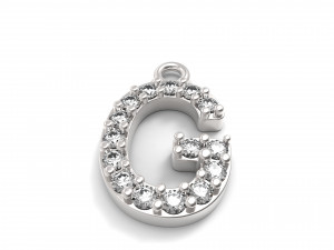 pendant ferpentur alphabet Model Cetak 3D
