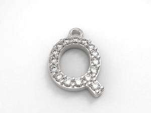 pendant ferpentur alphabet Model Cetak 3D