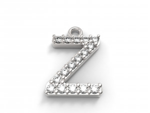 pendant ferpentur alphabet Model Cetak 3D
