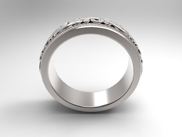 ring ornament 3D 프린트 모델 .c4d .max .obj .3ds .fbx .stl .blend 