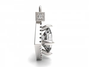 pendants solitare princess 3D Print Model