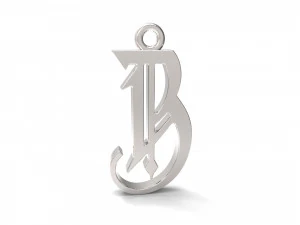 pendants alfhabet 3D Print Model