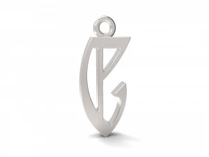 pendants alfhabet 3D Print Model