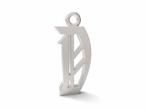 pendants alfhabet Modèles 3D en vedette