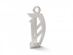 pendants alfhabet 3D Print Model