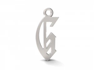 pendants alfhabet 3D Print Model