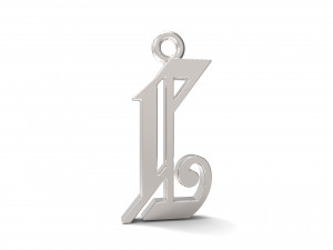 pendants alfhabet Modèles 3D en vedette