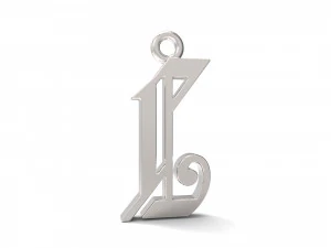 pendants alfhabet 3D Print Model
