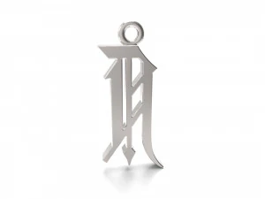 pendants alfhabet 3D Print Model