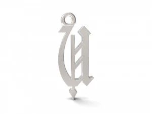 pendants alfhabet 3D Print Model